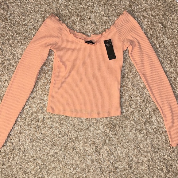 Abercrombie & Fitch Tops - NWT Abercrombie & Fitch Basic Pink Solid Viscose Boat Neck Top
